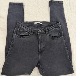 Zara Jeans Mens Size 31 Black Super Skinny Denim